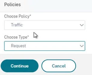 Adding a Traffic policy to the load balancing virtual server