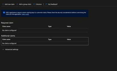 Adding the onPremisesSamAccountName claim in the Entra ID app registration